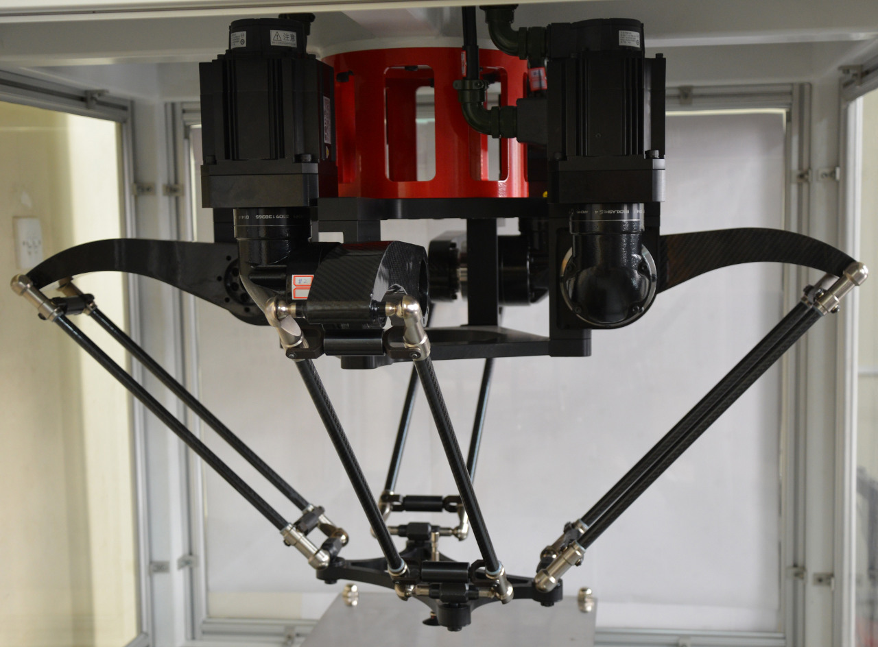 The X4 four-armed parallel robot developped at Tsinghua University